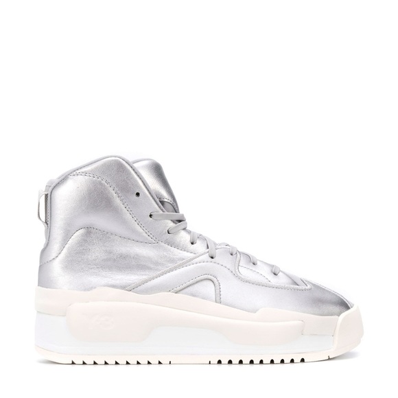 Y-3 Hokori Metallic High-Top Sneakers, Unisex,   Size USA  7.5 -  EU 40-40.5 - Picture 1 of 8